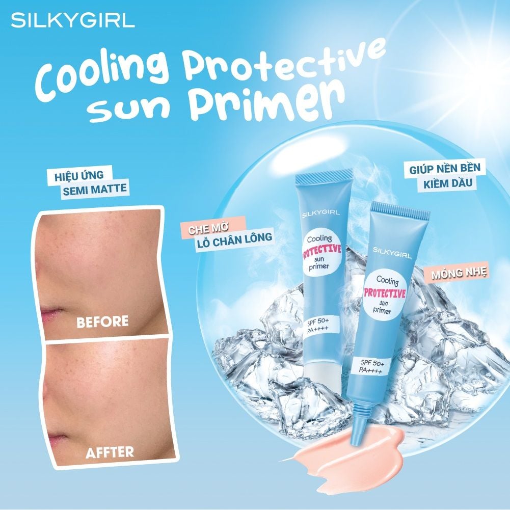 Kem lót chống nắng Silkygirl Cooling Protective Sun Primer 15ml