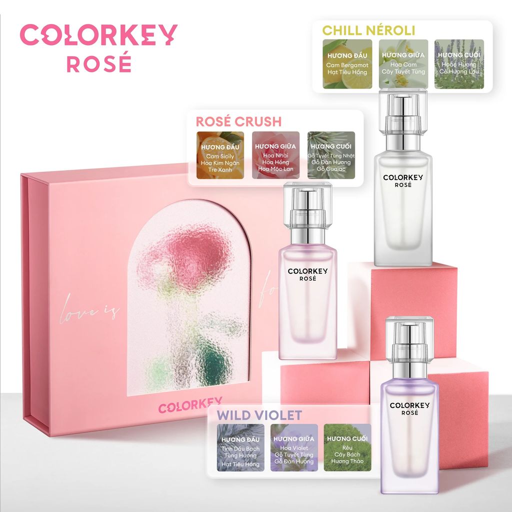Nước hoa Colorkey rosé rosé crush perfume
