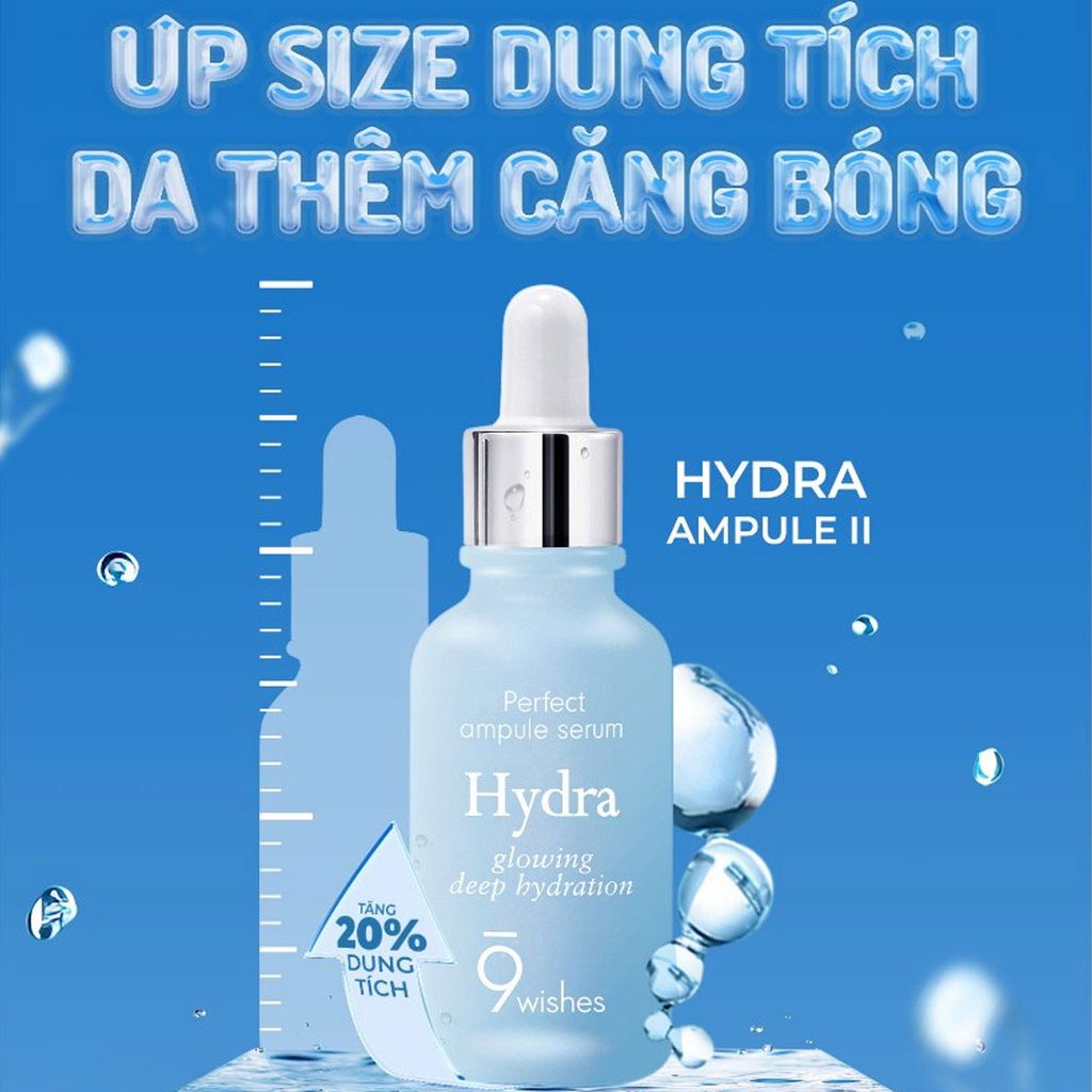 Serum 9Wishes Dưỡng Ẩm & Làm Căng Bóng Da 30ml