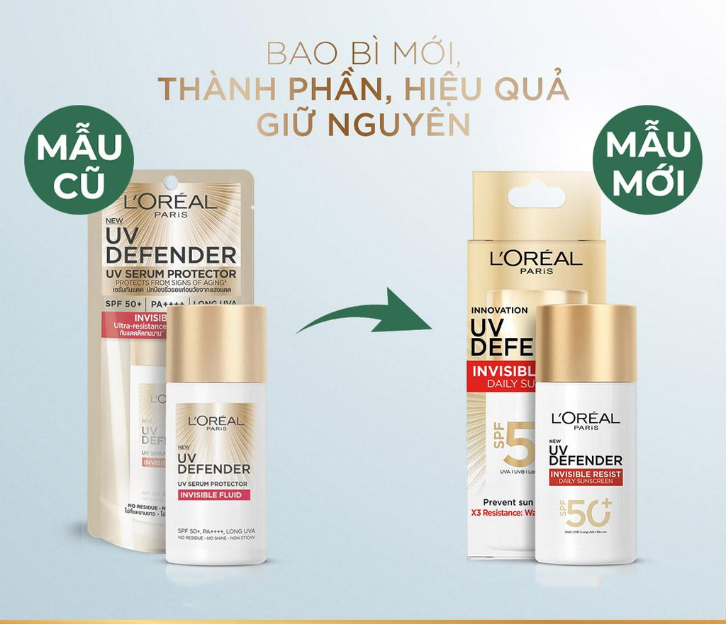 Kem Chống Nắng L’Oreal Paris UV Defender Serum Protector SPF50+ PA++++