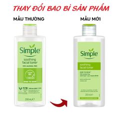 Nước hoa hồng Simple Kind to Skin Soothing Facial Toner 200ml