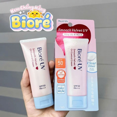 Kem chống nắng Bioré smooth velvet UV Clear filter spf 50+ 30g
