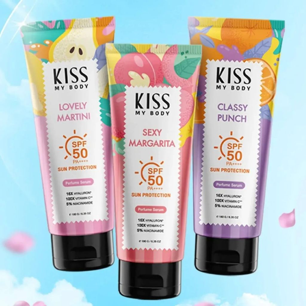 Tinh chất Chống Nắng Hương nước hoa Kiss My body sun protection perfume serum spf 50 pa+++ 180g