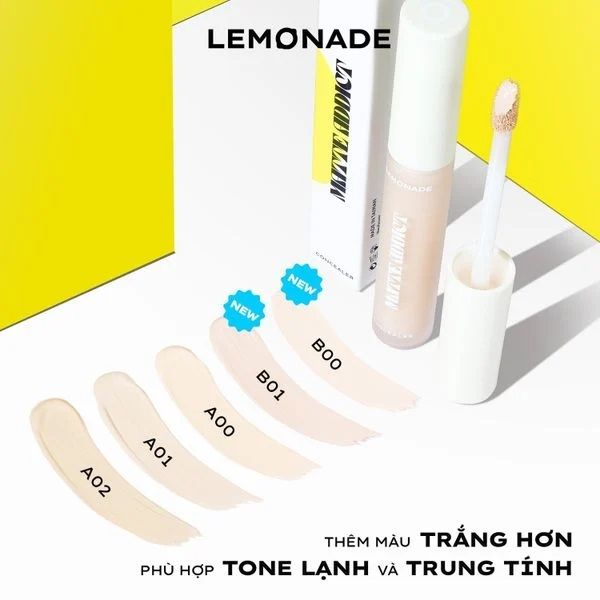 Lemonade Che khuyết điểm Matte Addict Concealer