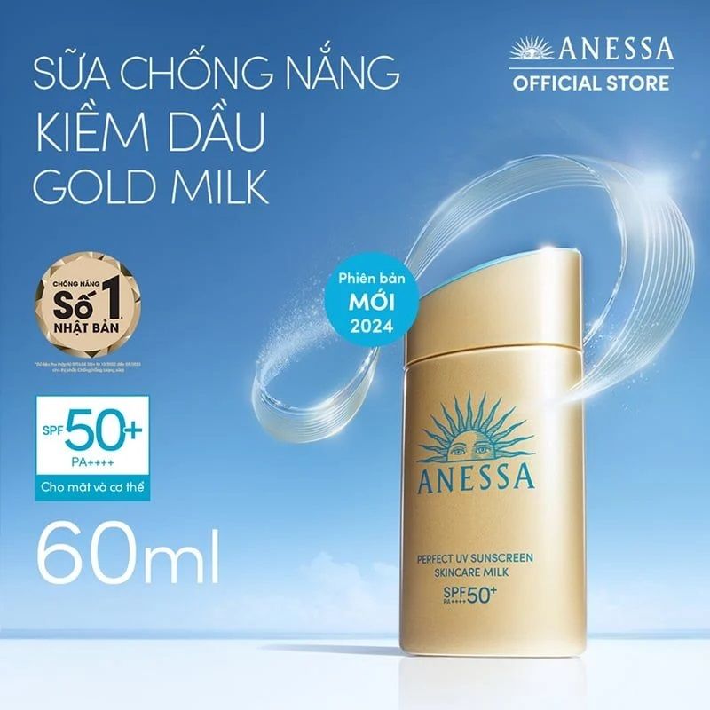 Sữa chống nắng Anessa Perfect UV SPF 50+, PA++++