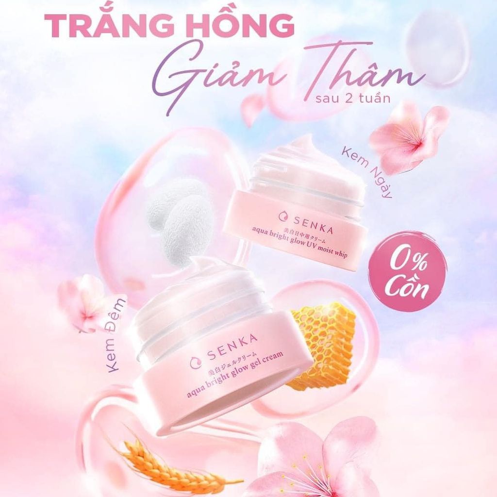 Kem dưỡng Senka white beauty glow