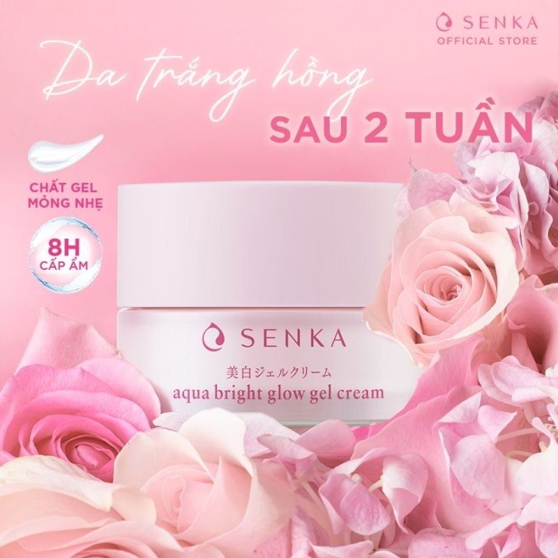 Kem dưỡng Senka white beauty glow