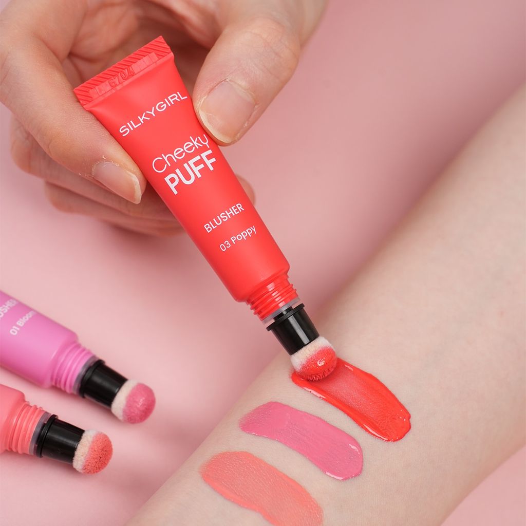 Má hồng kem Silkygirl cheeky Puff Blusher