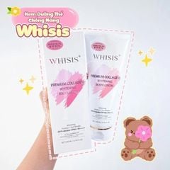 Kem Dưỡng Thể Trắng Da Nâng Tone  WHISIS Premium Collagen / Premium Glutathione  Whitening Body Lotion 200ml