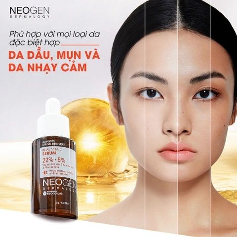 Tinh Chất Vitamin C Xoá Thâm, Làm Sáng Da Neogen Dermalogy Real Vita C Serum 32g