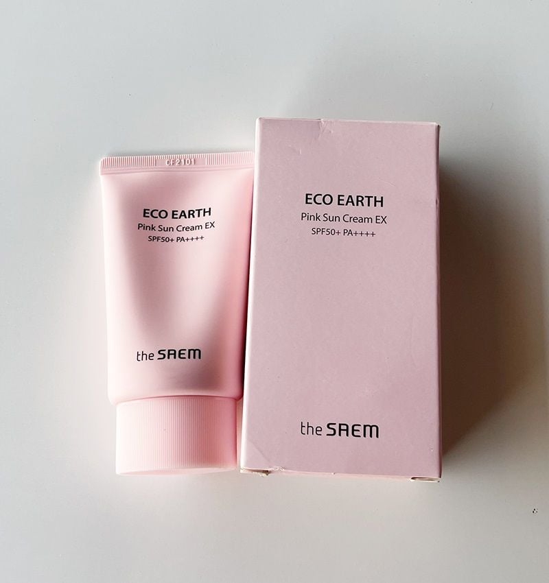 Kem chống nắng The Saem eco earth Pink Sun Cream SPF50+/PA++++
