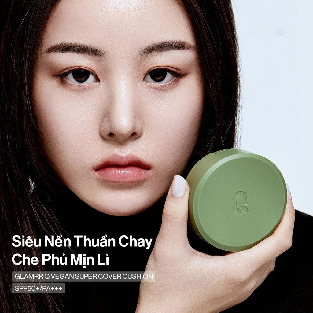 Phấn Nước Thuần chay Gilaa Glamrr Q Vegan Super Cover Cushion