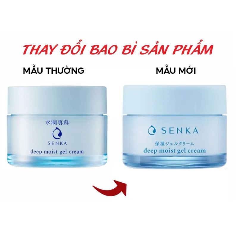 Kem Dưỡng Cấp Ẩm Chuyên Sâu Dạng Gel Senka Deep Moist Gel Cream 50g