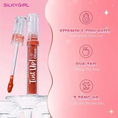 Son bóng có màu Silkygirl tint up! lip glass