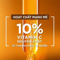 Serum Garnier sáng da mờ thâm ban đêm 10% Vitamin C 30ml