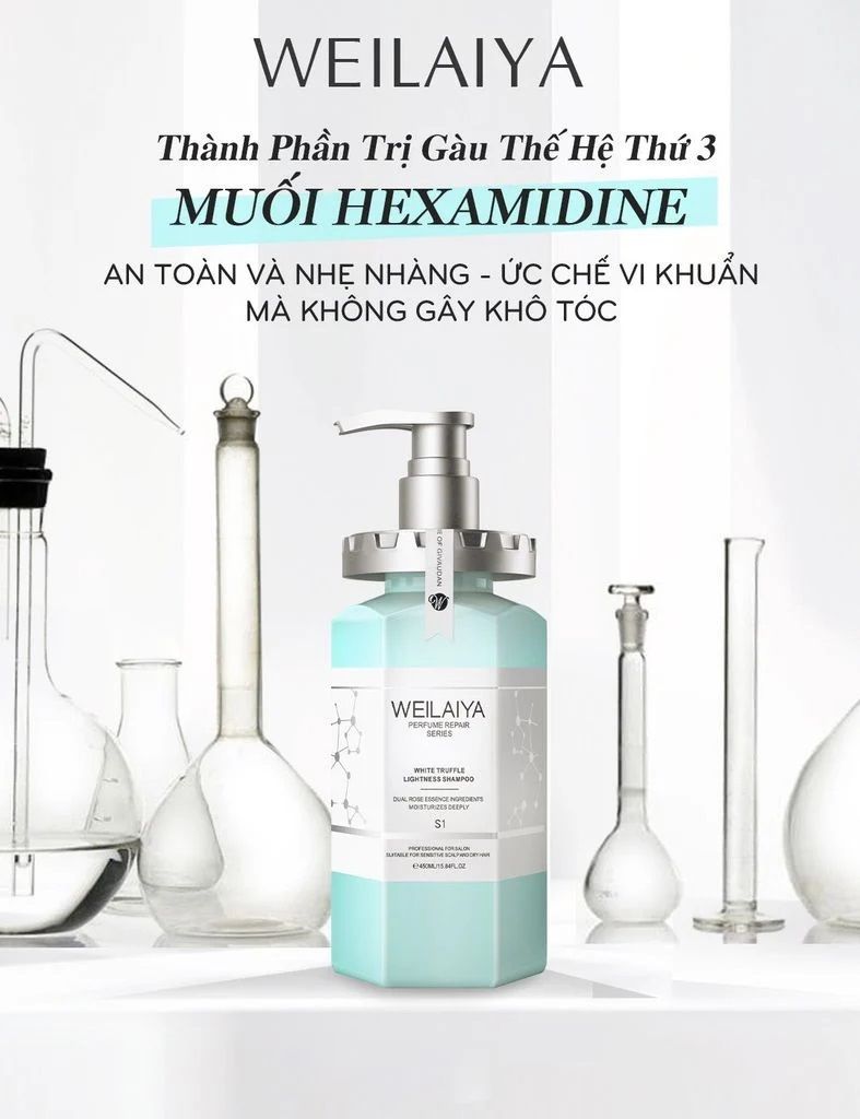 Dầu gội thảo dược Weilaiya phục hồi đa tầng Nấm Truffle 450ml