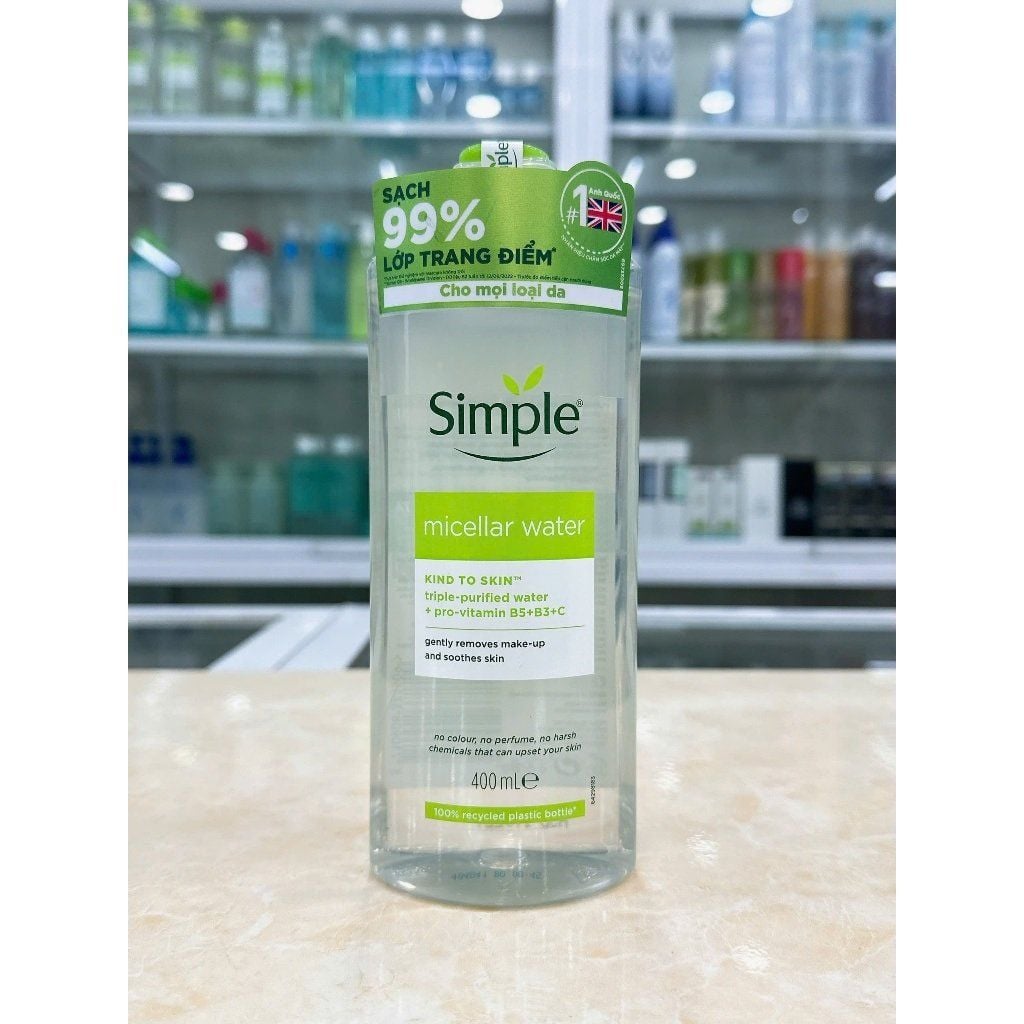 Nước tẩy trang Simple Kind to Skin Micellar Cleansing Water