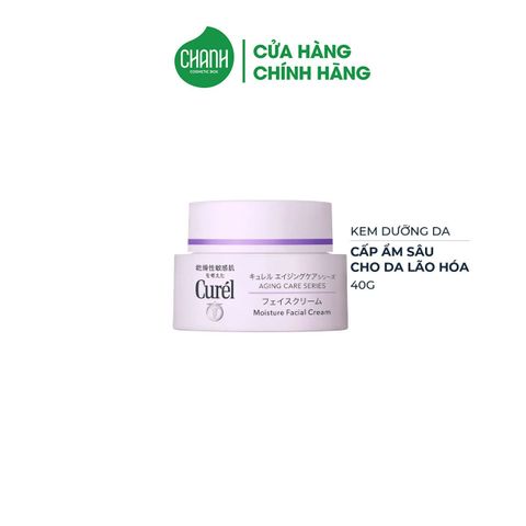 Kem Dưỡng Ẩm Curél Chuyên Sâu Cho Da Lão Hóa 40g Aging Care Series Moisture Facial Cream
