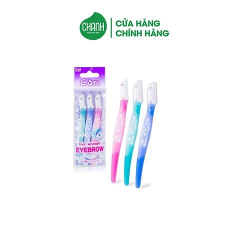 Bộ 3 Dao Cạo Mày & Cạo Mặt Kai Can For Women Eyebrow