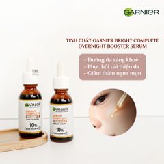 Serum Garnier sáng da mờ thâm ban đêm 10% Vitamin C 30ml