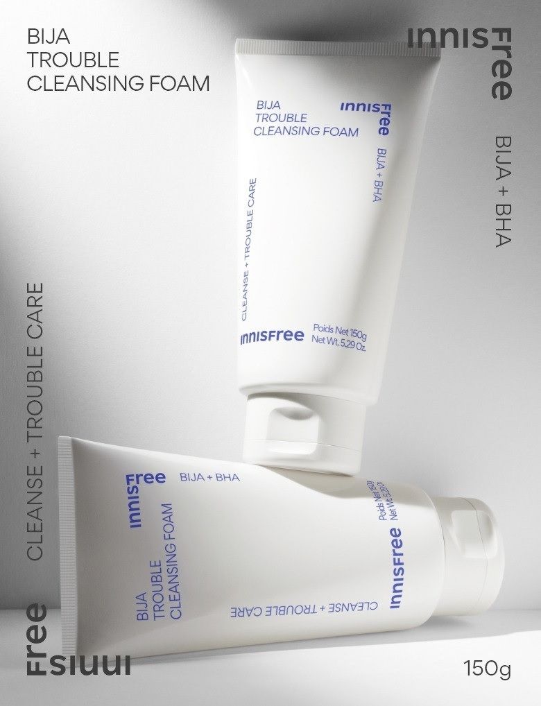 Sữa Rửa Mặt Cho Da Mụn innisfree Bija Trouble Cleansing Foam 150g