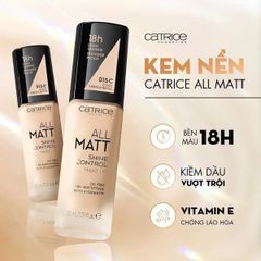 Kem nền Catrice All Matt 18h