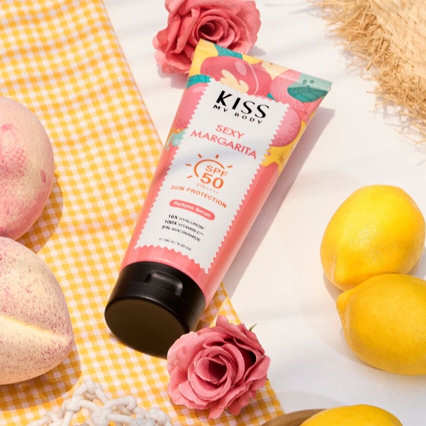 Tinh chất Chống Nắng Hương nước hoa Kiss My body sun protection perfume serum spf 50 pa+++ 180g