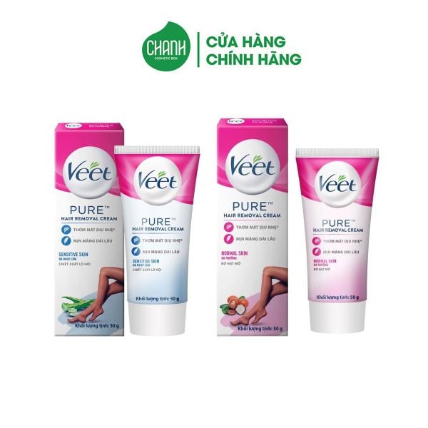 Kem tẩy lông Veet chính hãng, an toàn sạch sẽ tuýp