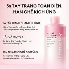 Nước tẩy trang 2 lớp Colorkey Micellar Cleansing Water In Oil 500ml