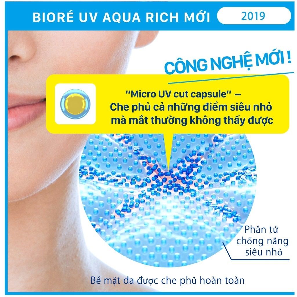 Kem chống nắng Biore UV Aqua Rich Watery Gel 90ml SPF 50 PA++++