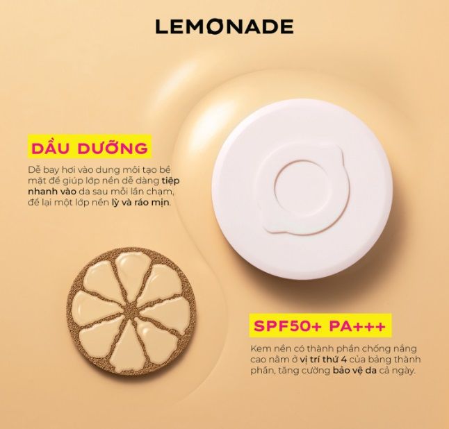 Phấn Nước Kiềm Dầu Lemonade Supper Matte Cushion SPF50+/PA+++ 15g
