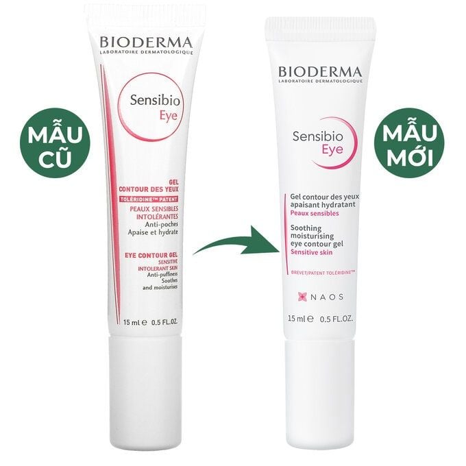 Gel dưỡng mắt Bioderma Sensibio Eye Contour Gel 15ml