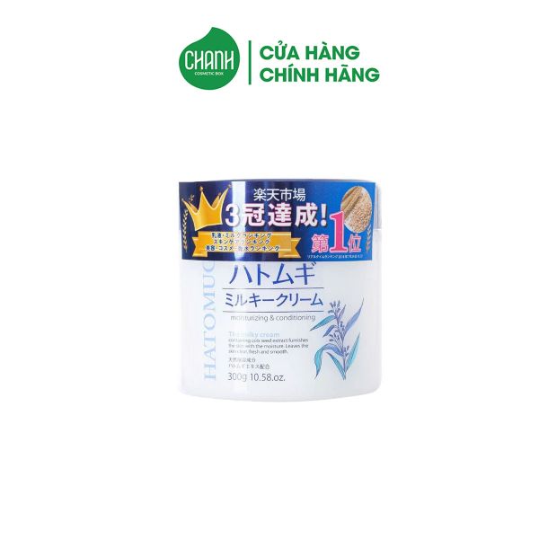 Kem Dưỡng Hatomugi Moisturizing & Conditioning The Milky Cream 300gr