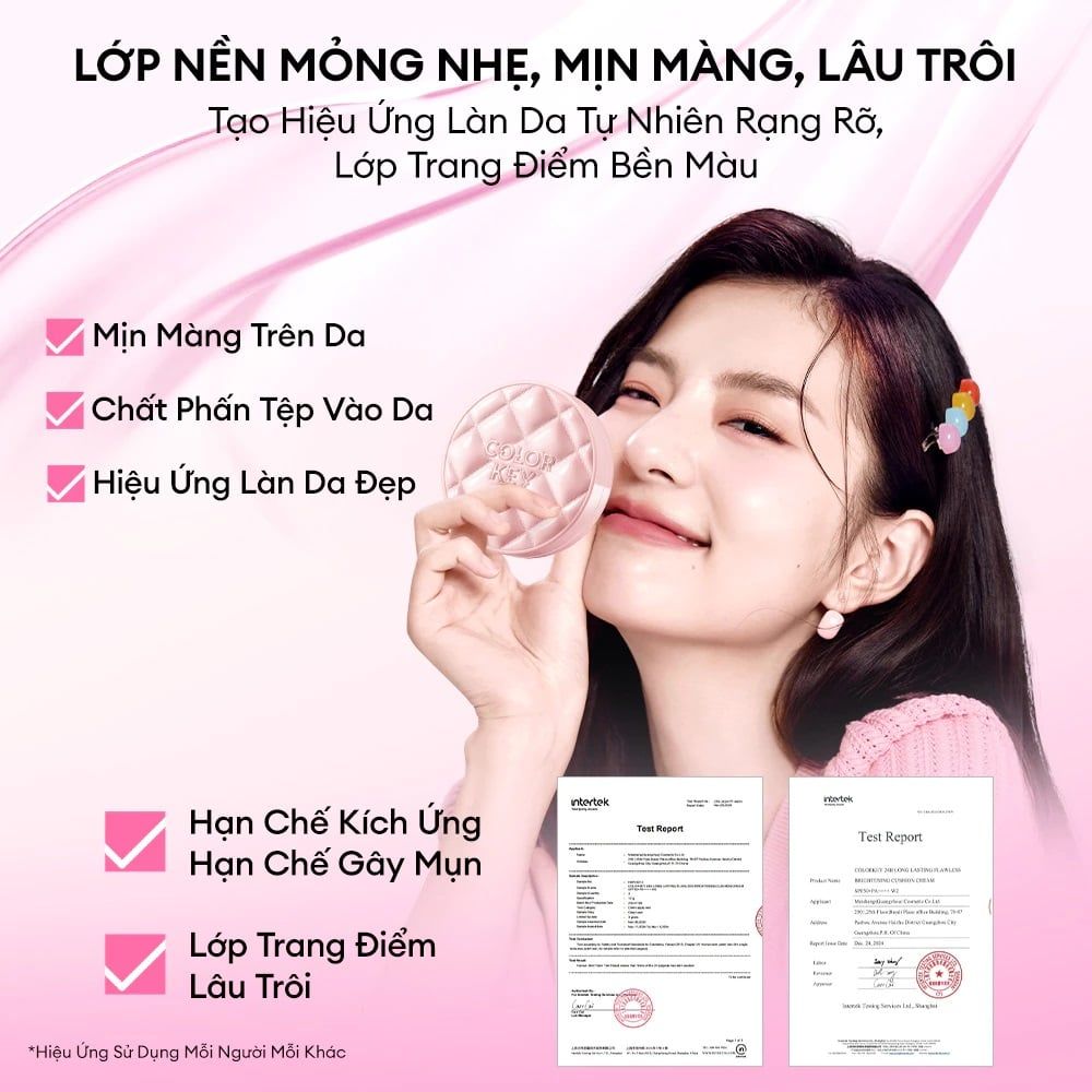 Phấn Nước Chống Nắng Colorkey Long Lasting Flawless Brightening Cushion Cream SPF50