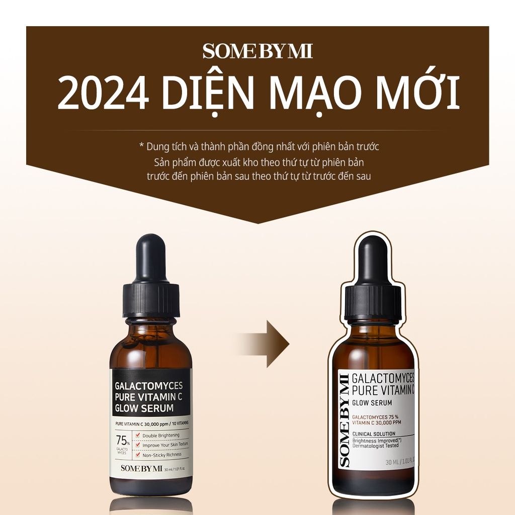 Tinh Chất Dưỡng Trắng, Chống Lão Hóa Some By Mi Galactomyces Pure Vitamin C Glow Serum
