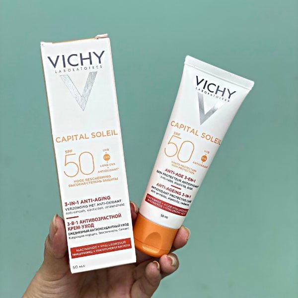 Kem chống nắng chống lão hoá Vichy Ideal Soleil Anti Age SPF50+ 50ml
