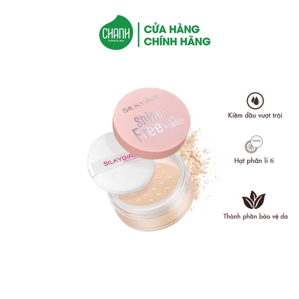 Phấn Phủ Dạng Bột Silkygirl Shine Free Loose Powder 10g