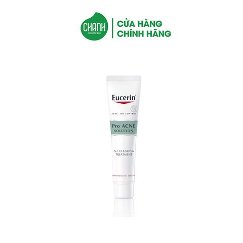 Gel Dưỡng Eucerin Pro ACNE Solution A.I Clearing TreatmentGiảm Mụn Viêm & Không Viêm 40ml