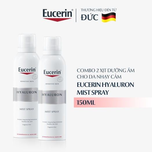 Combo 2 Xịt Khoáng Eucerin Hyaluron Mist Spray - 150ml