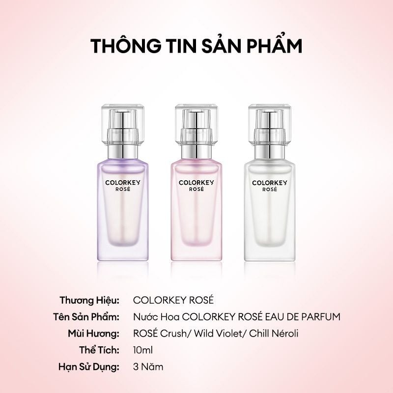 Nước hoa Colorkey rosé rosé crush perfume