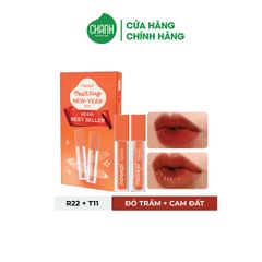 Bộ Nookoi Son Kem Lì Màu R22 & T1