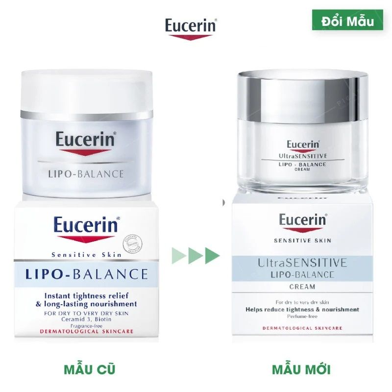 Kem Dưỡng Ẩm Cho Da Khô Và Nhạy Cảm Eucerin Lipo Balance 50ml