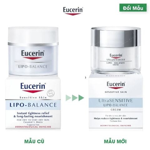 Kem Dưỡng Ẩm Cho Da Khô Và Nhạy Cảm Eucerin Lipo Balance 50ml