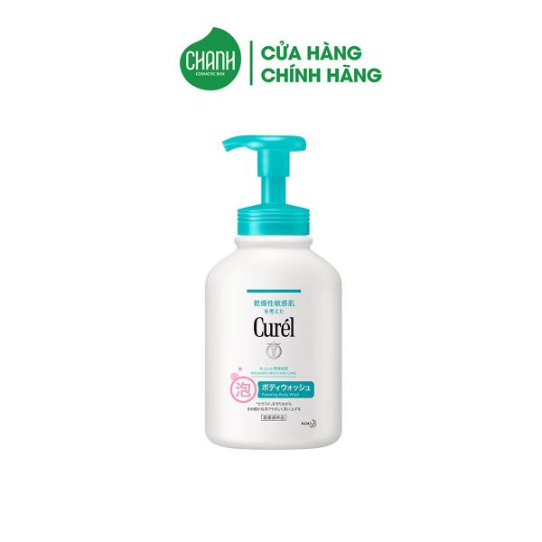 Sữa Tắm Curél Intensive Moisture Care Foaming Body Wash Dạng Bọt Cấp Ẩm Cho Da Khô Nhạy Cảm 480ml