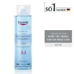Tẩy trang Eucerin DermatoClean Hyaluron Micellar Water 3in1 cho da nhạy cảm