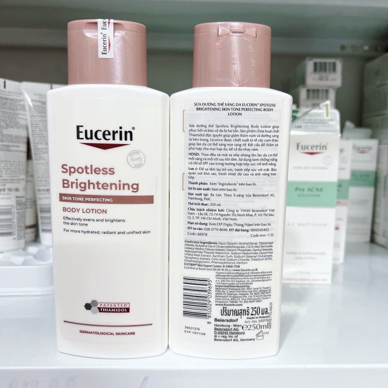 Sữa Dưỡng Thể Eucerin Spotless Brightening Body Lotion 250ml
