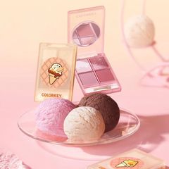 Phấn mắt 4 ô Colorkey four color eyeshadow Ice cream 4g