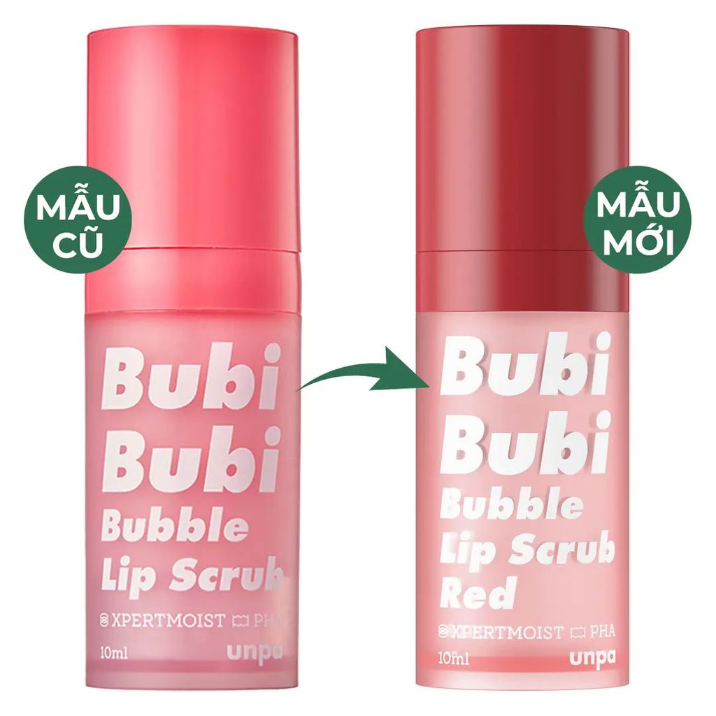 Tẩy Tế Bào Chết Môi sủi bọt Bubi lip (mẫu mới)