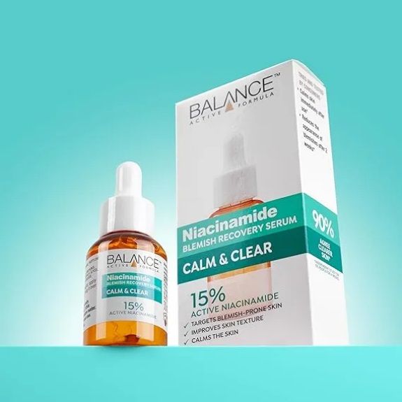 Tinh chất giảm mụn mờ thâm Balance Active Formula Niacinamide 15% Blemish Recovery Serum 30ML