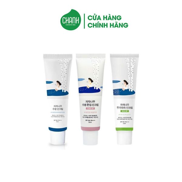 Kem chống nắng dưỡng ẩm Round lab Birch Juice Moisturizing / Tone up / Mild-Up 50ml